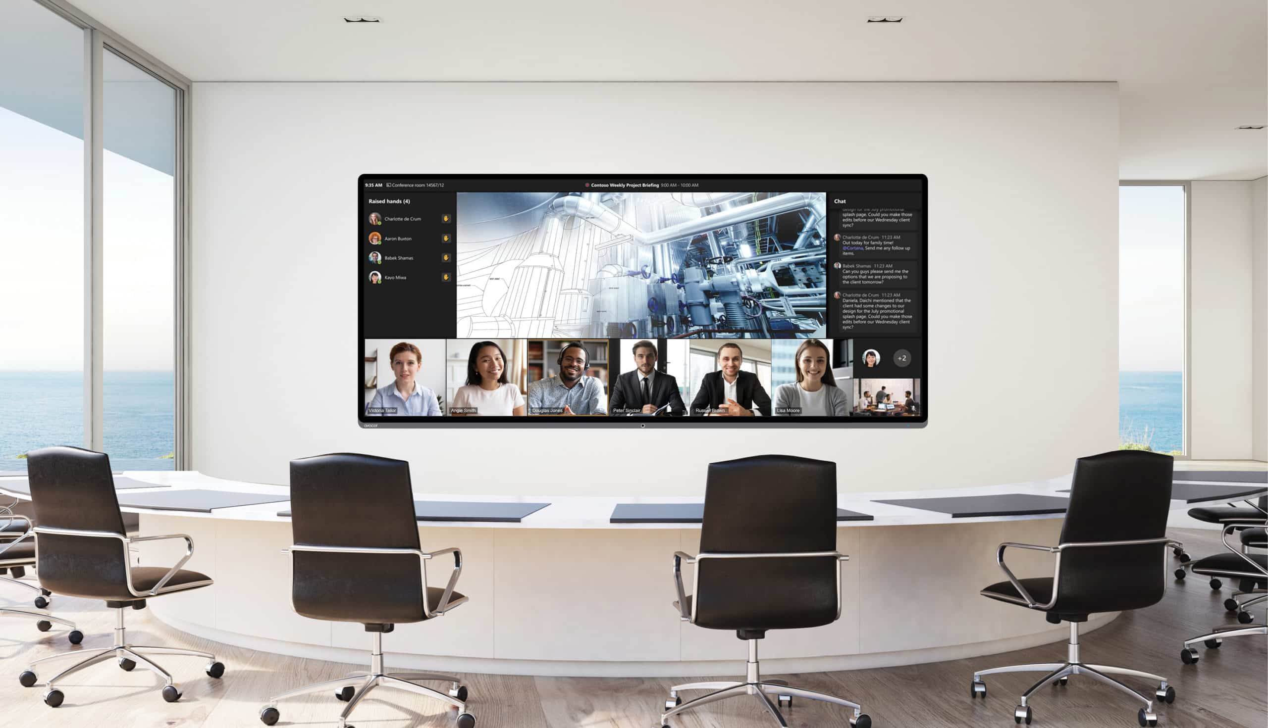 MTR_Front_Row_mit_Avocor_L-Serie_Touchdisplay_Konferenzraum